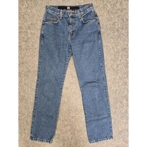 Marithe Girbaud Vintage 90s Women's High Rise Boot Cut Denim Blue Jeans Sz 2 / M